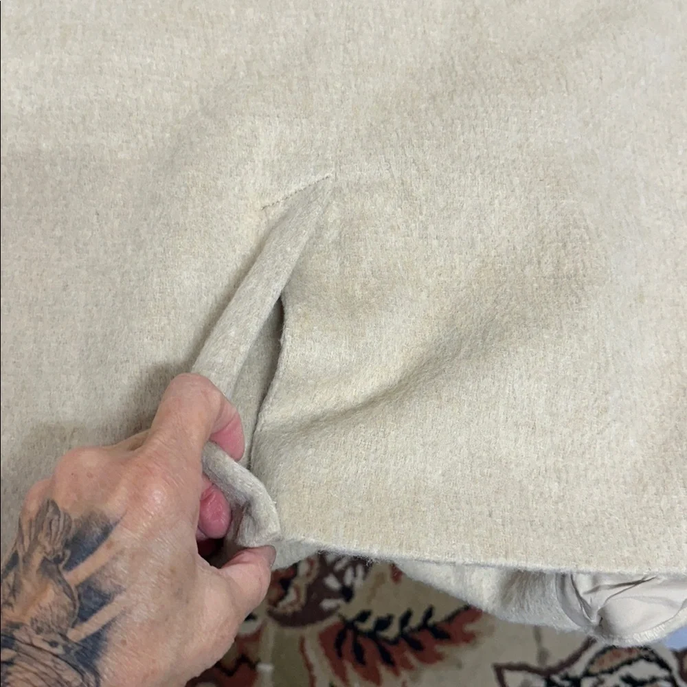 Future Collective Beige Wool Blend coat